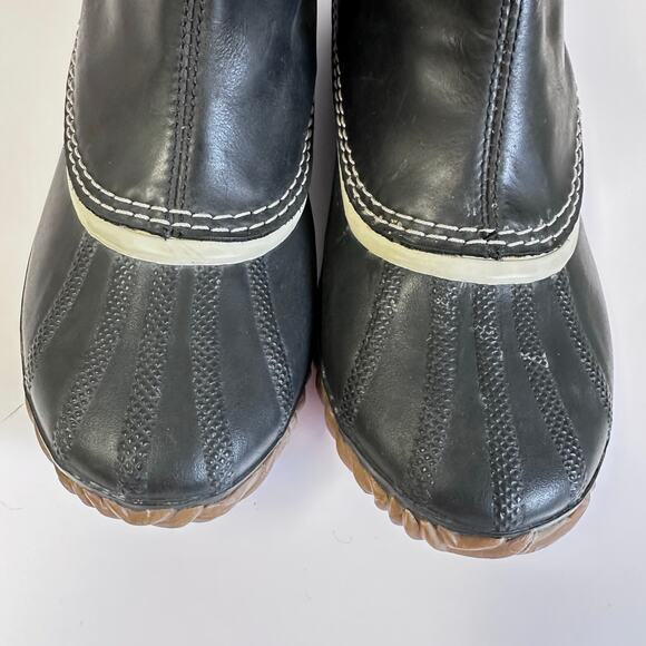 Sorel Out N About black Chelsea rubber rain boots US Size 8.5 Euro 39.5 - Picture 4 of 15